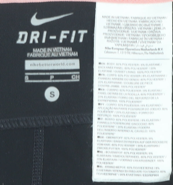 Nike Women's Black Pink Compression Leggings S