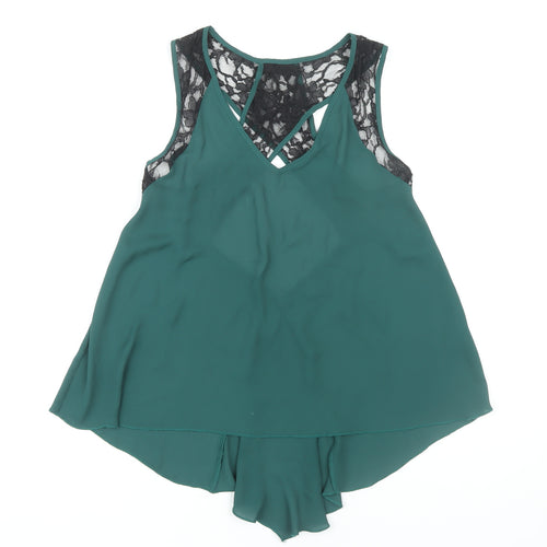 ASOS Women Green Camisole Blouse UK 8 Petite