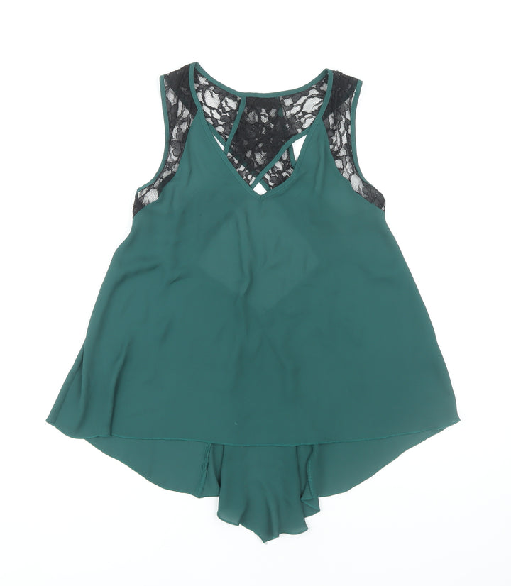 ASOS Women Green Camisole Blouse UK 8 Petite