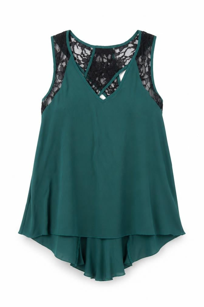 ASOS Women Green Camisole Blouse UK 8 Petite