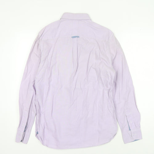 Jasper Conran Men's Purple Cotton Button-Up Shirt M