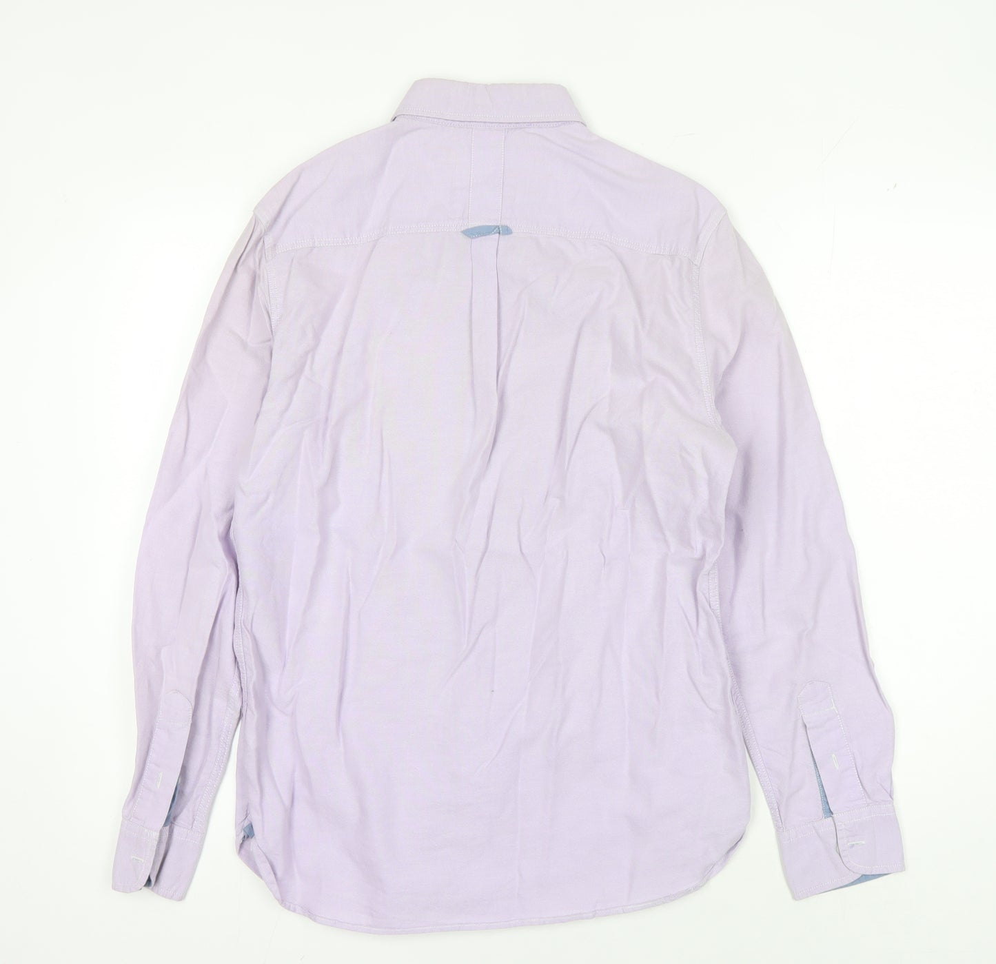 Jasper Conran Men's Purple Cotton Button-Up Shirt M