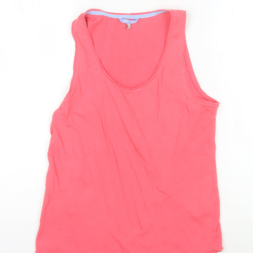 Joules Women's Pink Sleeveless Cotton Tank Top UK 12