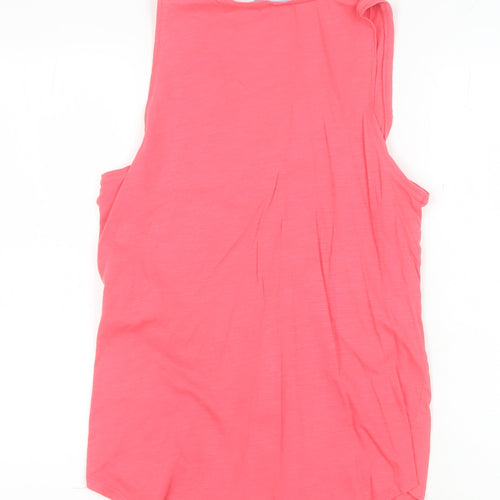 Joules Women's Pink Sleeveless Cotton Tank Top UK 12