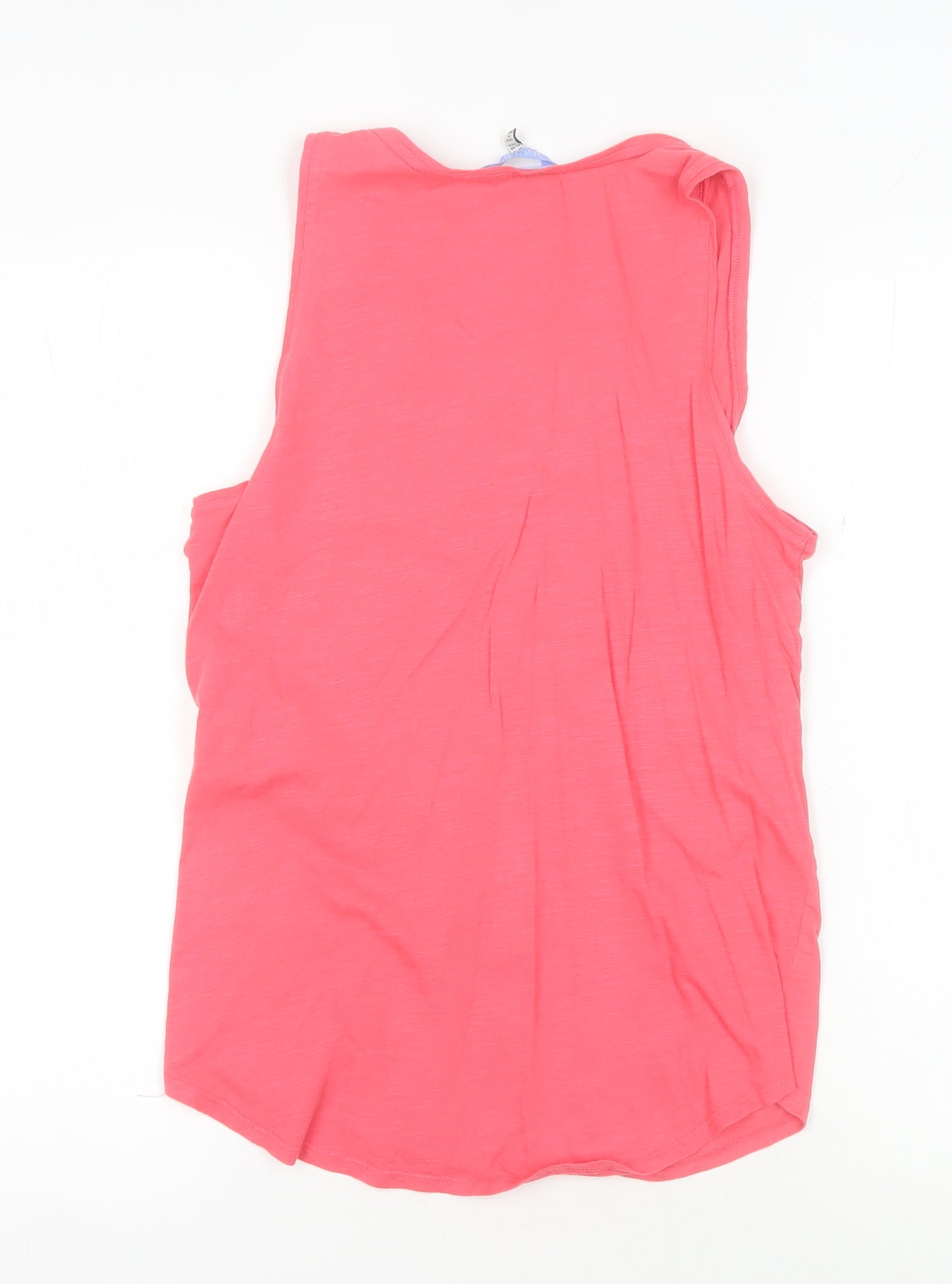 Joules Women's Pink Sleeveless Cotton Tank Top UK 12