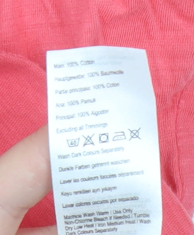 Joules Women's Pink Sleeveless Cotton Tank Top UK 12