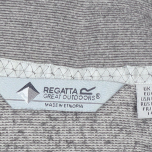 Regatta Women's Grey Henley Sweatshirt Size 14
