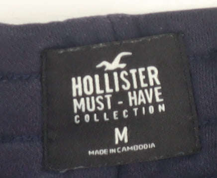 Hollister Men's Blue Jogger Trousers in Medium