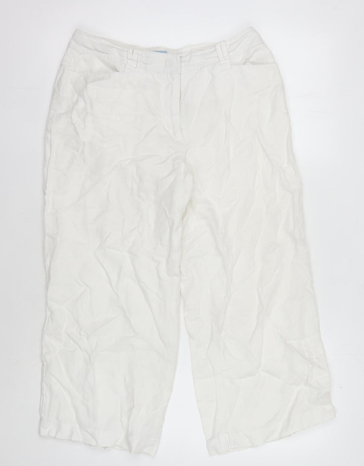 Oasis Women's White Trousers Size 10