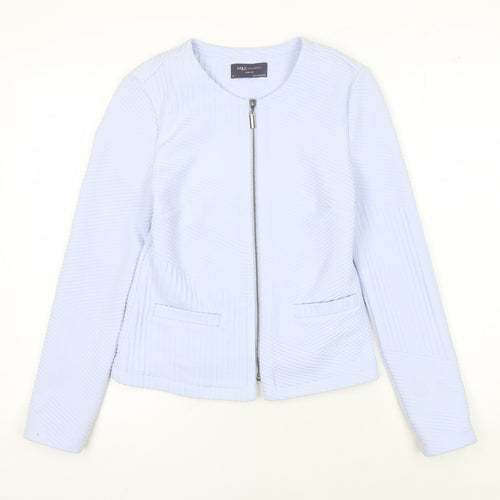 Marks and Spencer Women's Blue Slim Fit Jacket, Size 8