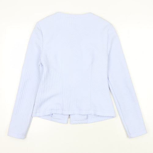 Marks and Spencer Women's Blue Slim Fit Jacket, Size 8