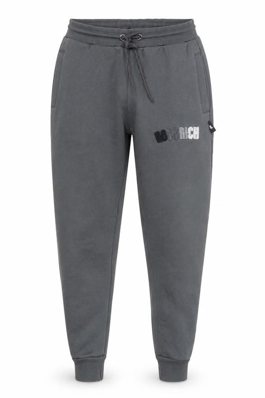 Front view of Hoodrich Men's Grey Jogger Trousers XS
