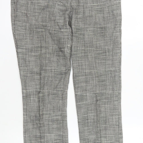 Carolyn Donnelly Grey Check Women's Trousers Size 8