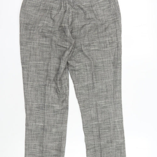 Carolyn Donnelly Grey Check Women's Trousers Size 8