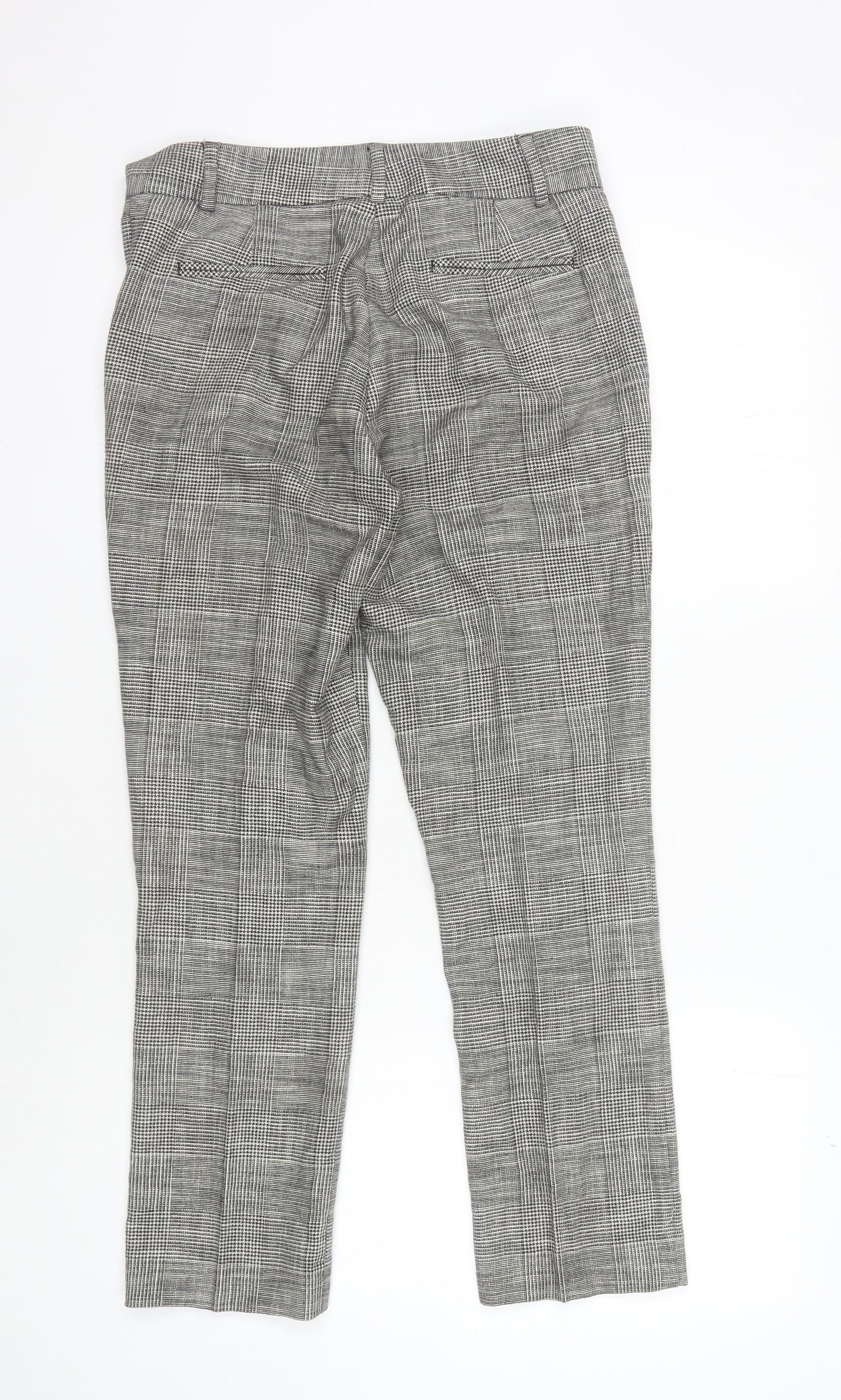 Carolyn Donnelly Grey Check Women's Trousers Size 8