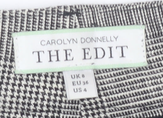 Carolyn Donnelly Grey Check Women's Trousers Size 8