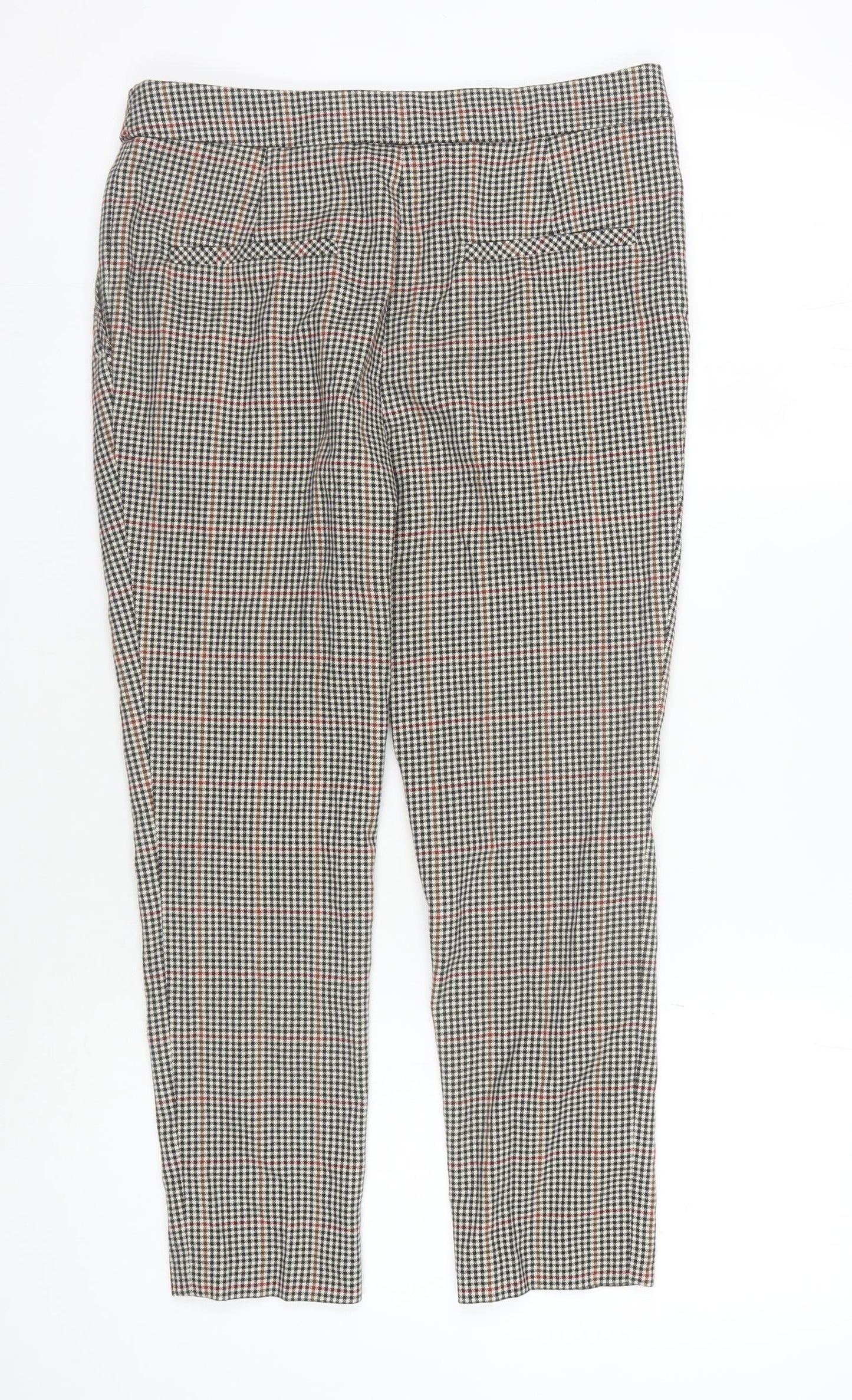 Next Women's Petite Checked Trousers, Size 8, Multicoloured
