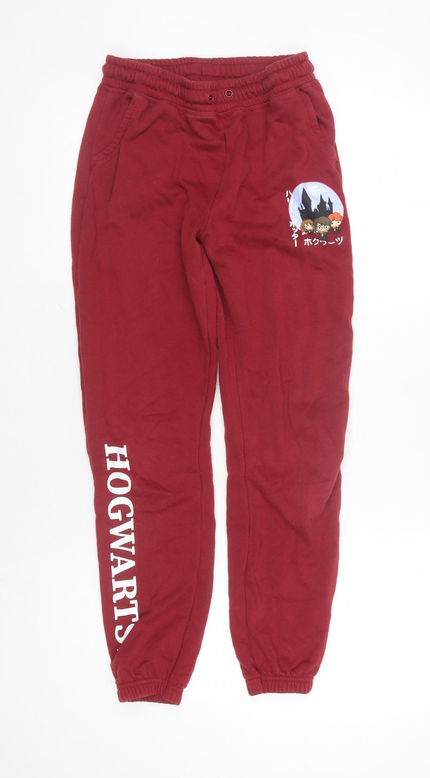 Harry Potter Girls Red Jogger Trousers 12-13 Years