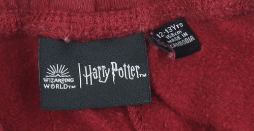 Harry Potter Girls Red Jogger Trousers 12-13 Years