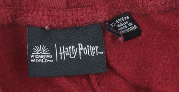 Harry Potter Girls Red Jogger Trousers 12-13 Years