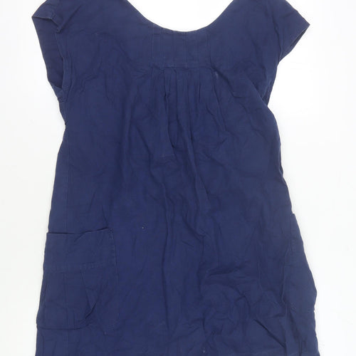 Joules Women's Blue Cotton Shift Dress Size 10