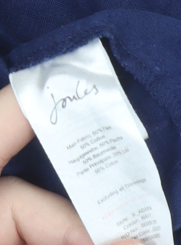 Joules Women's Blue Cotton Shift Dress Size 10