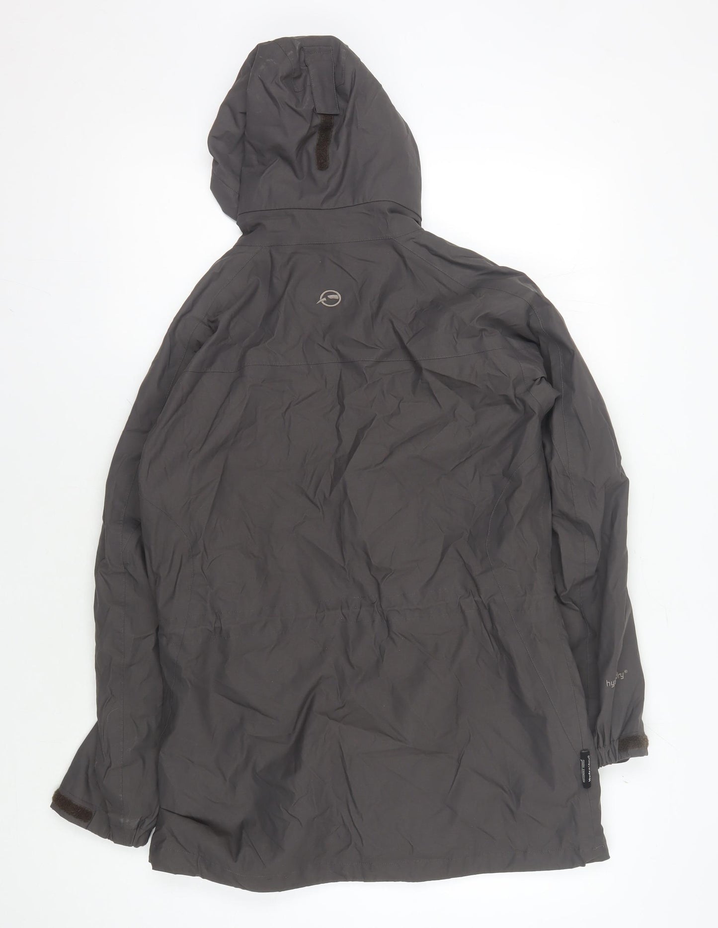 Sprayway Women's Grey Hooded Rain Coat Jacket Size 8