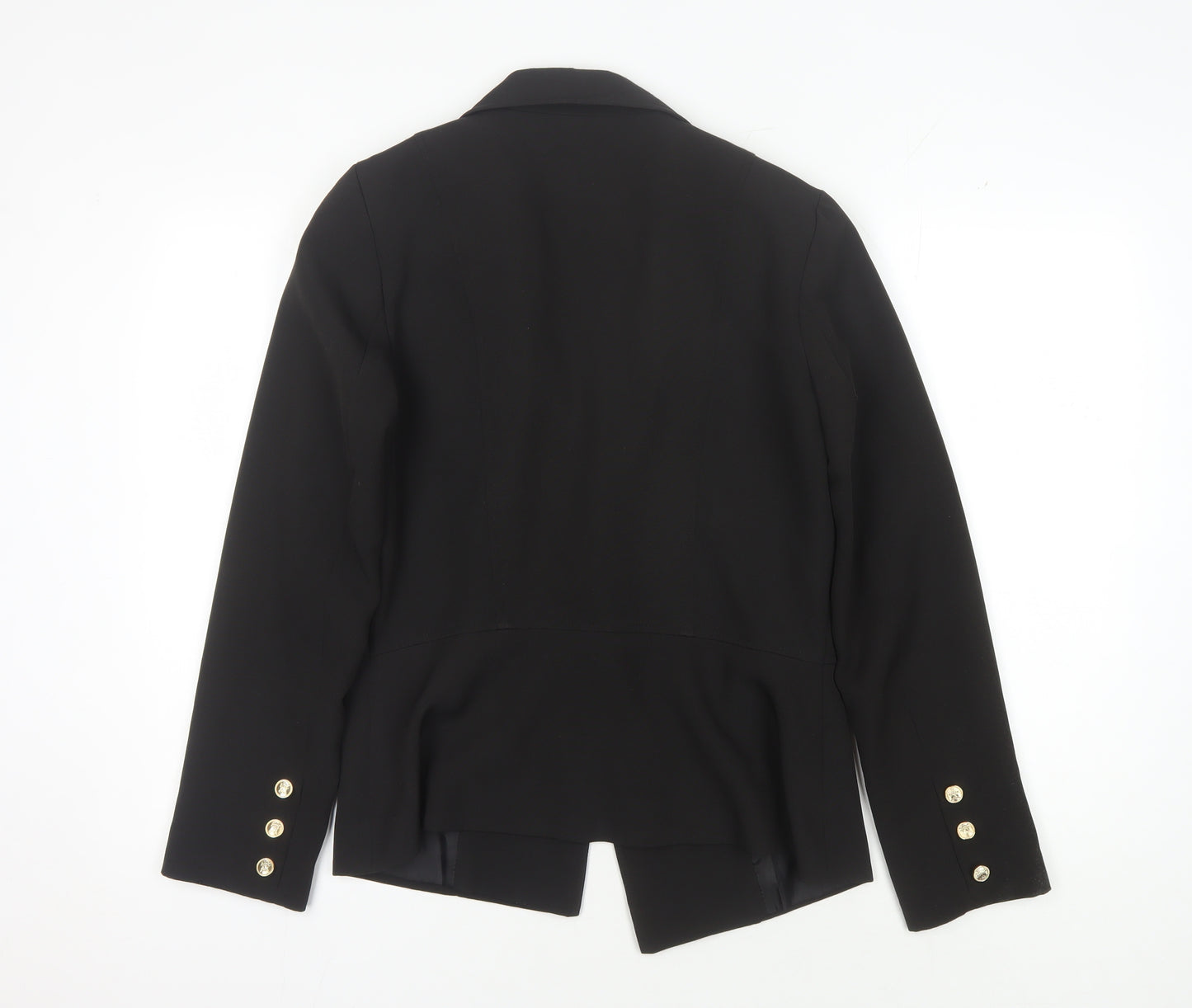 Lipsy Black Women's Blazer Size 14 Double-Breasted