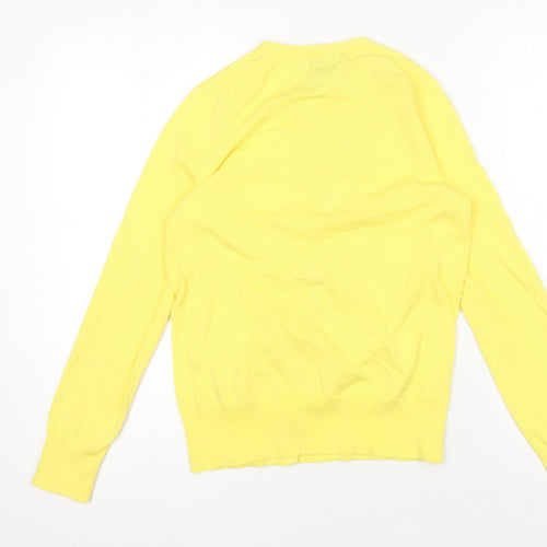 Lands' End Women's Yellow XS Cardigan, Long Sleeves, Casual