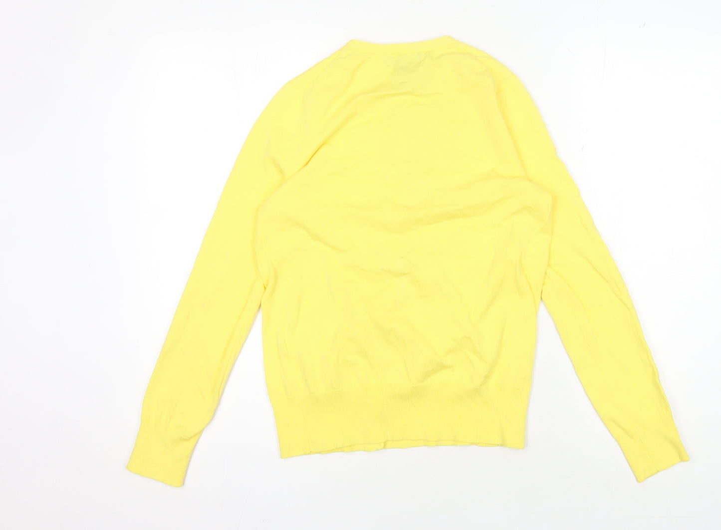Lands' End Women's Yellow XS Cardigan, Long Sleeves, Casual