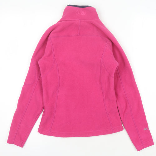 Karrimor Girls Pink 1/4 Zip Fleece Sweatshirt 7-8 Years