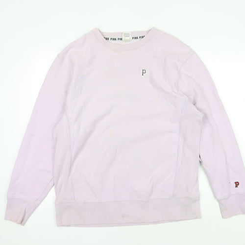Victoria's Secret Women's Pink Pullover Sweatshirt L
