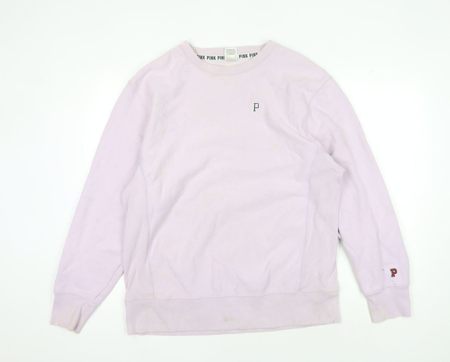 Victoria's Secret Women's Pink Pullover Sweatshirt L