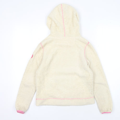 Regatta Girls Ivory Fleece Hoodie 10 Years - Cosy Pullover