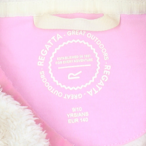 Regatta Girls Ivory Fleece Hoodie 10 Years - Cosy Pullover