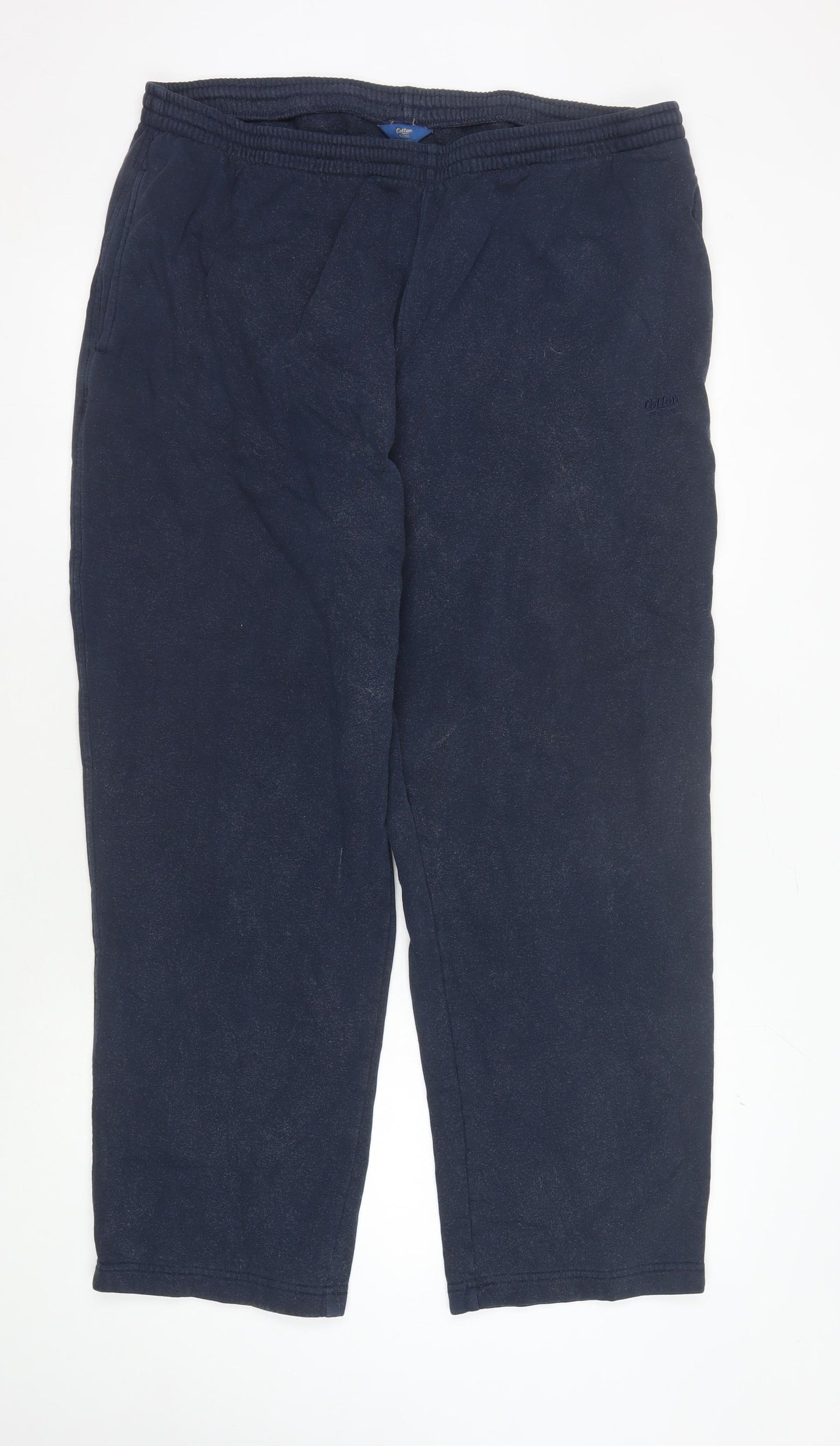 Cotton Traders Men's Blue Joggers 3XL, Relaxed Fit