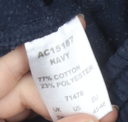 Cotton Traders Men's Blue Joggers 3XL, Relaxed Fit