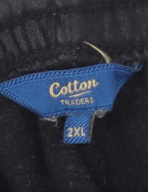 Cotton Traders Men's Black Jogger Trousers - 2XL