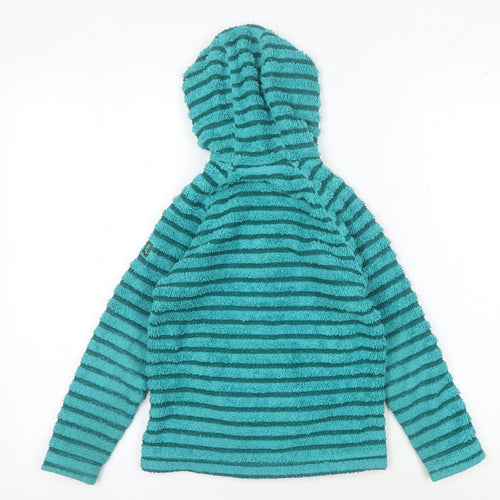 Craghoppers Girls Green Striped Fleece Jacket 7-8 Years