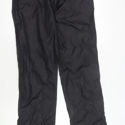 Decathlon Men's Black Windbreaker Trousers Size L