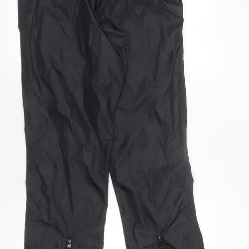 Decathlon Men's Black Windbreaker Trousers Size L