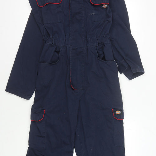 Dickies Blue Workwear Coverall, Unisex Size 12, Long Sleeves