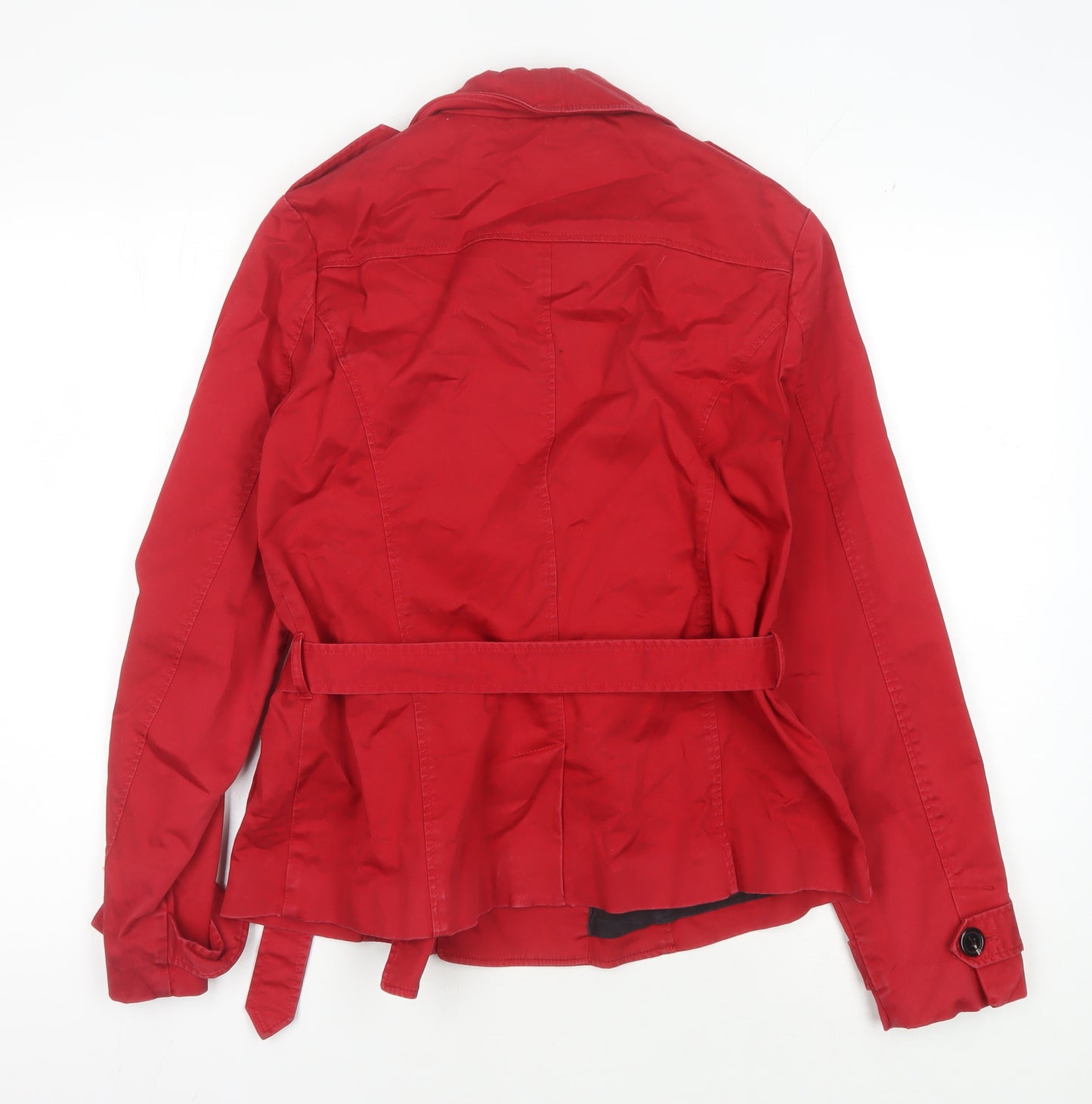 Laura Ashley Women's Red Trench Coat Size 16