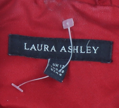Laura Ashley Women's Red Trench Coat Size 16