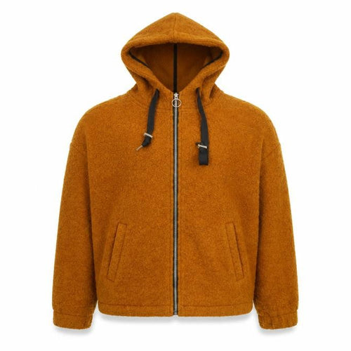 Forever 21 Men's Brown Hooded Jacket Size M Autumn