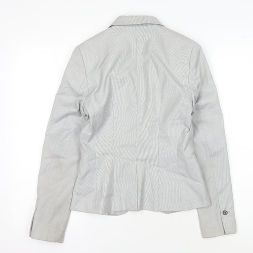 H&M Women's Grey Blazer, Size 6, Slim Fit, Business