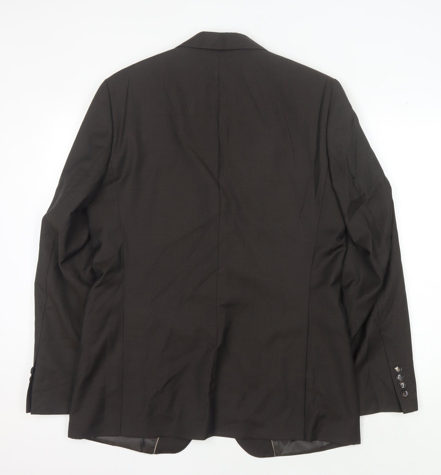Zara Men's Brown Wool Blazer Classic Fit Size 40