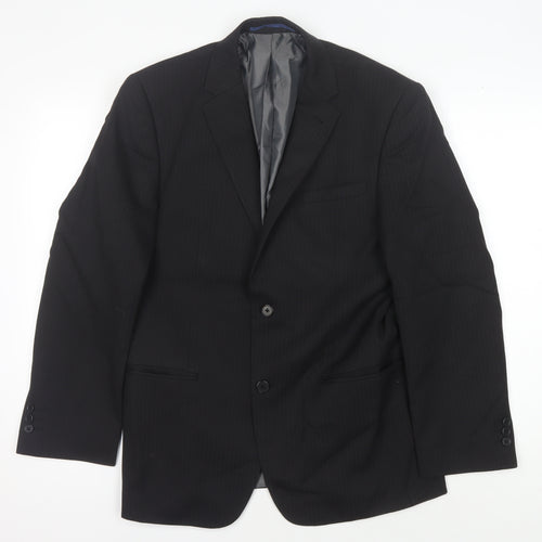Next Men's Black Regular Fit Suit Jacket 38S