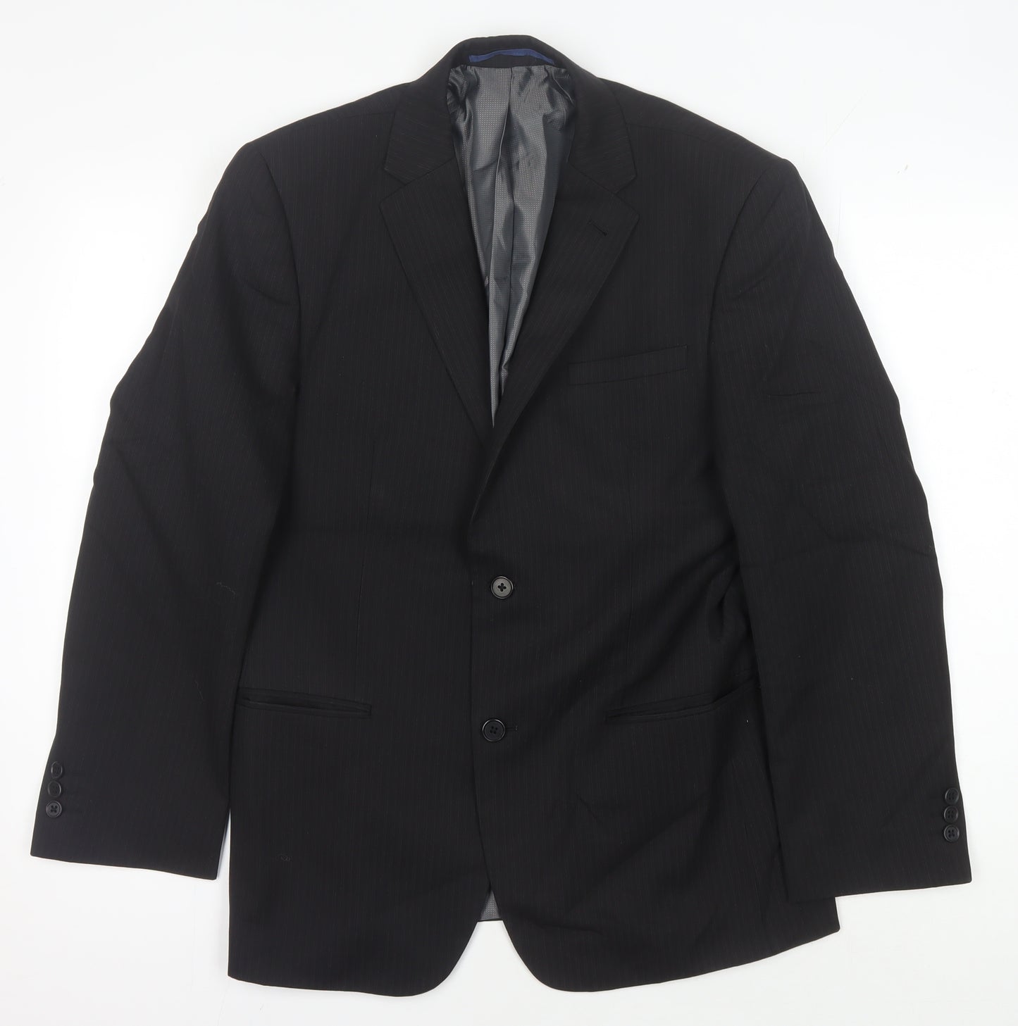 Next Men's Black Regular Fit Suit Jacket 38S
