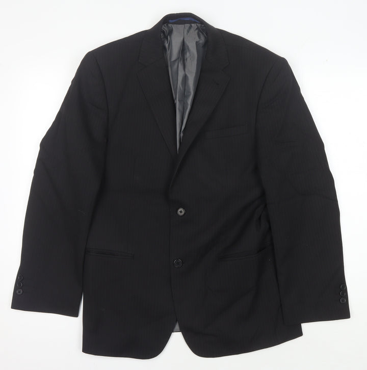 Next Men's Black Regular Fit Suit Jacket 38S